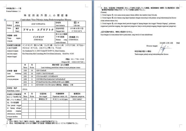 Cara Menulis Daftar Riwayat Hidup (Rirekisho) Blog View